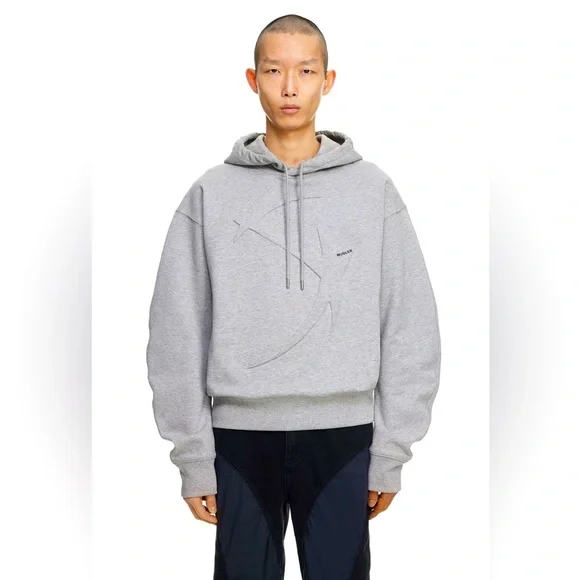 MUGLER H&M Men’s Star-Motif Hoodie, Gray, XL NWT in Packaging Ready to  Ship ✅